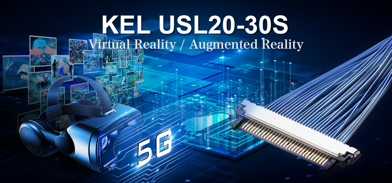 KEL Micro Coaxial Cable USL20 30SS 015 30pin 40pin Slim Plug Design