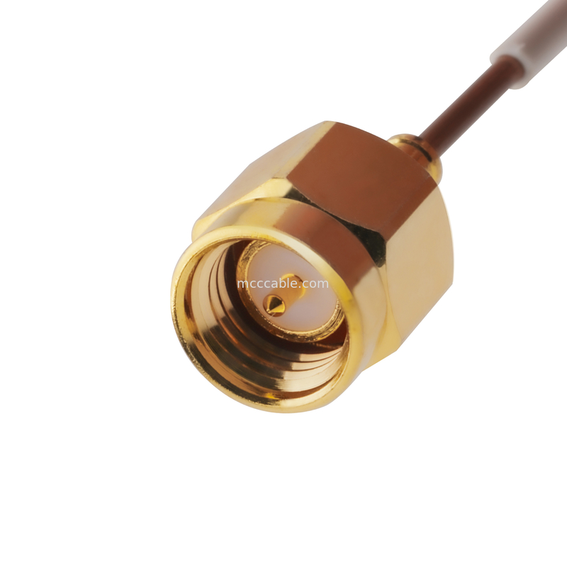 0.047 5G كابل اقناع شبه جامد Sma ذكر مستقيم التوصيل Te 1996771-1 إلى Smpm أنثى جاك