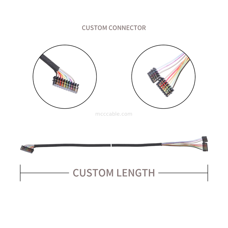 0.6 مجموعة كابل الملعب JST 04XSR-36KHF 06XSR-36KHF 10XSR-36KHF Micro Coax Connectors