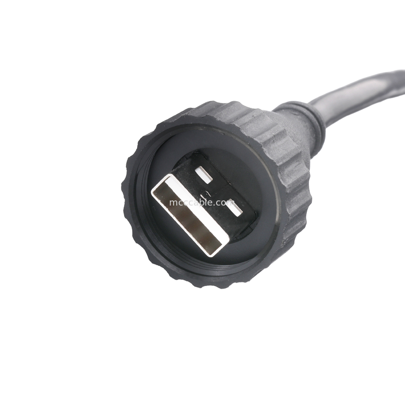 USB2.0 نوع ذكر نوع A إلى USB2.0 ذكر نوع A كابل موصل صناعي