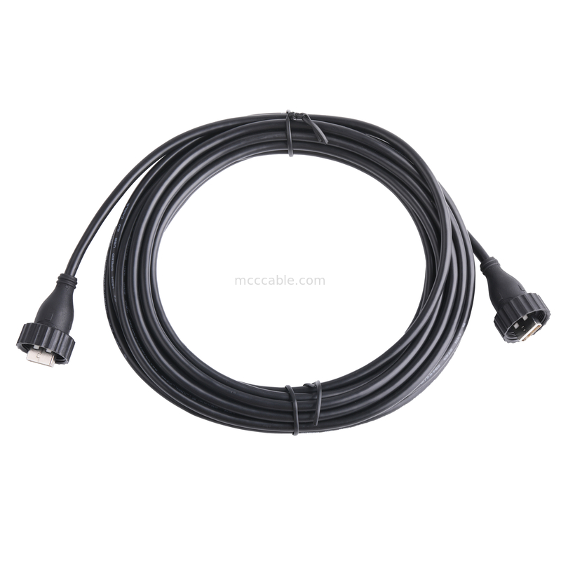 USB2.0 نوع ذكر نوع A إلى USB2.0 ذكر نوع A كابل موصل صناعي