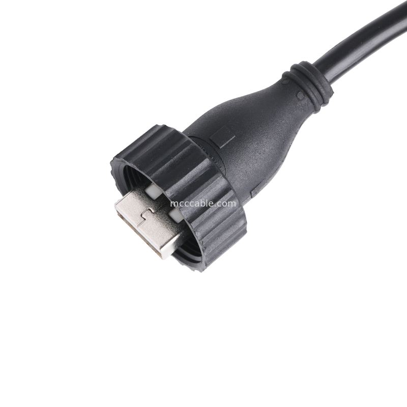 USB2.0 نوع ذكر نوع A إلى USB2.0 ذكر نوع A كابل موصل صناعي
