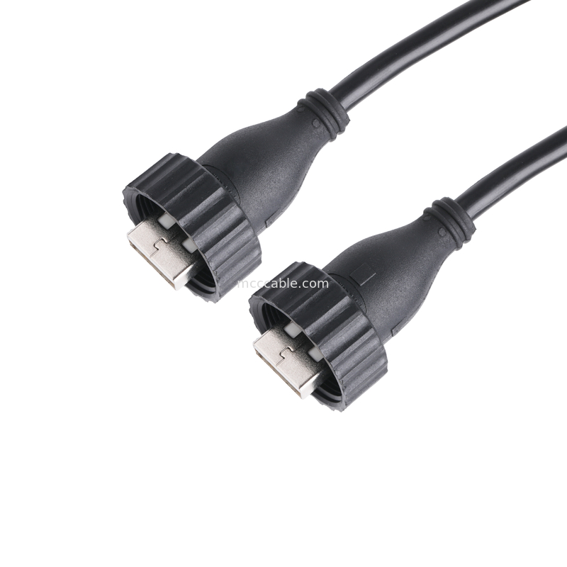 USB2.0 نوع ذكر نوع A إلى USB2.0 ذكر نوع A كابل موصل صناعي