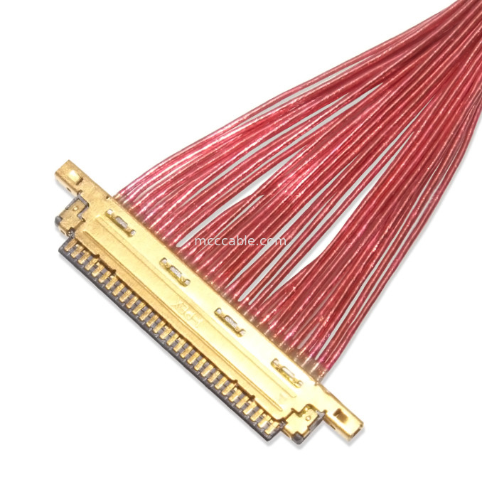SGC EDP كابل LVDS المحوري 0.5mm Pitch 20453-330t-13 إلى 20453-340t-13 30P 40P تخصيص OEM / ODM
