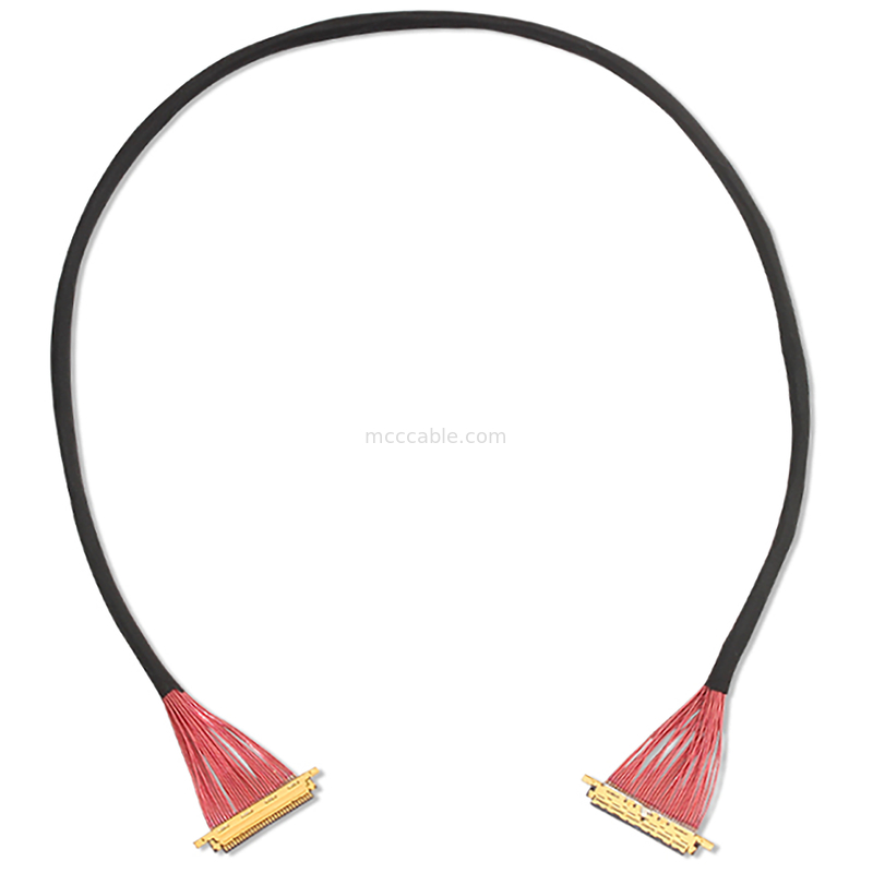 SGC EDP كابل LVDS المحوري 0.5mm Pitch 20453-330t-13 إلى 20453-340t-13 30P 40P تخصيص OEM / ODM