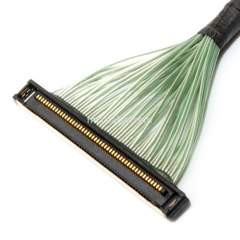 50 Pin 20380-R30T-06 LVDS EDP مجموعة الكابلات المتكافئة الدقيقة 50P