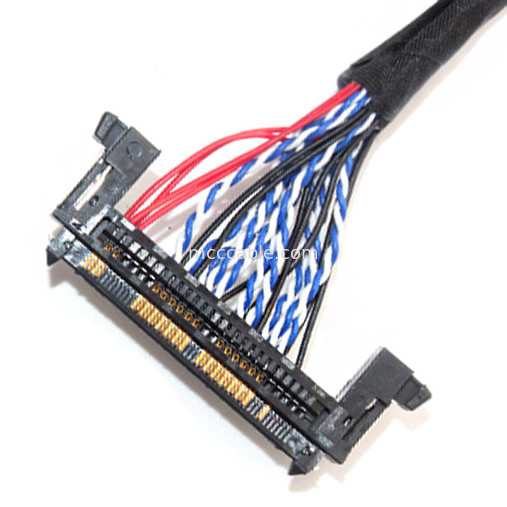 26AWG Lcd LVDS كابل الجمعية 1.0 مم الملعب JAE Fix-30ssl-Hf إلى  Df13 EDP