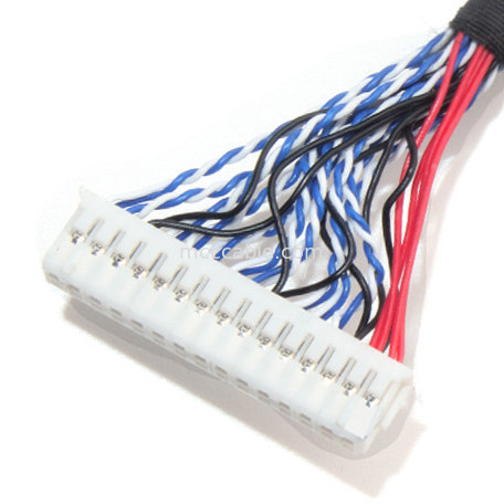 26AWG Lcd LVDS كابل الجمعية 1.0 مم الملعب JAE Fix-30ssl-Hf إلى  Df13 EDP