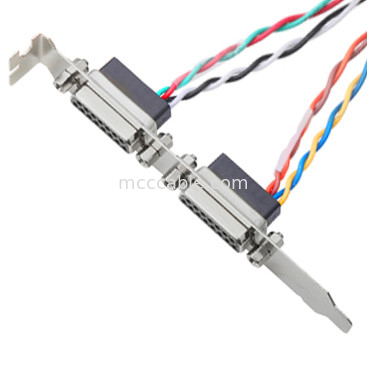 زوجان من كبل Lvds Db15 موصل أنثى 15 دبوس 205205-2 كهربائي إلى 40 دبوس
