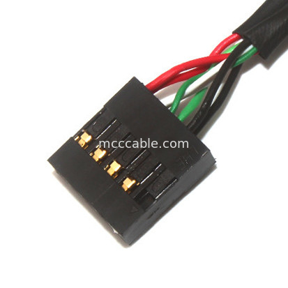 10 دبوس 30AWG 2.54 مم الملعب موليكس كابل الجمعية 150 مم طول موليكس 22-55-2101