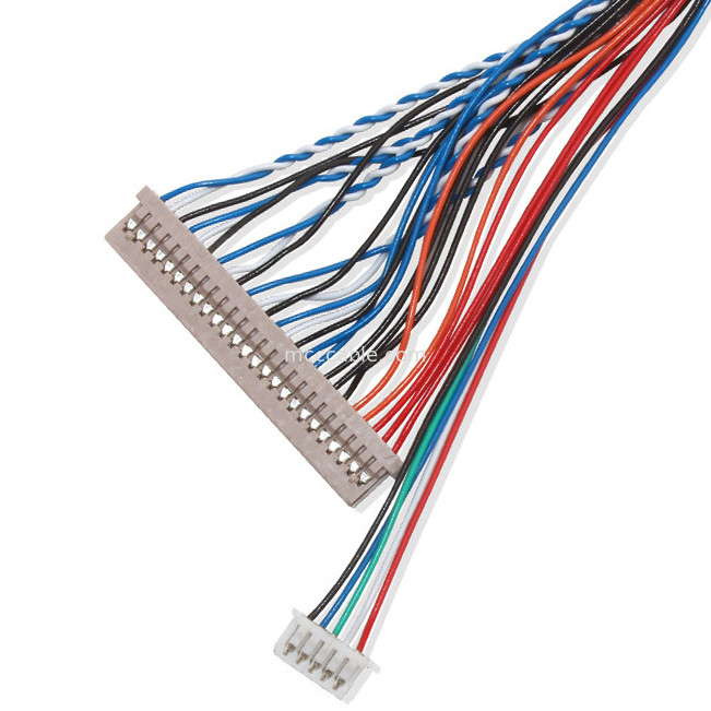 250V 20 Pin Lvds Cable  Df14 إلى Df14 لموصل شاشة الكمبيوتر المحمول lvds