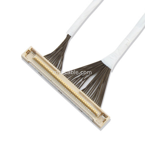 46 AWG 42 AWG Micro Coax Cable DF36 40P 0.4SD 150 مللي متر طول موصل شاشة lvds