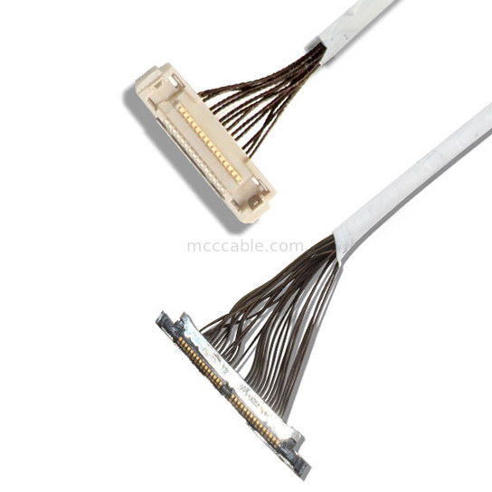 46 AWG 42 AWG Micro Coax Cable DF36 40P 0.4SD 150 مللي متر طول موصل شاشة lvds