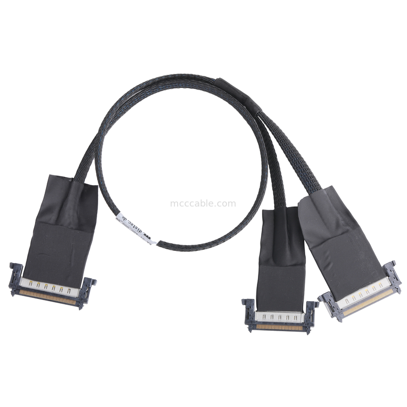 سلسلة JAE متحد المحور LVDS EDP كابل AWG40 موصل OD 0.35 مم مع بنفايات