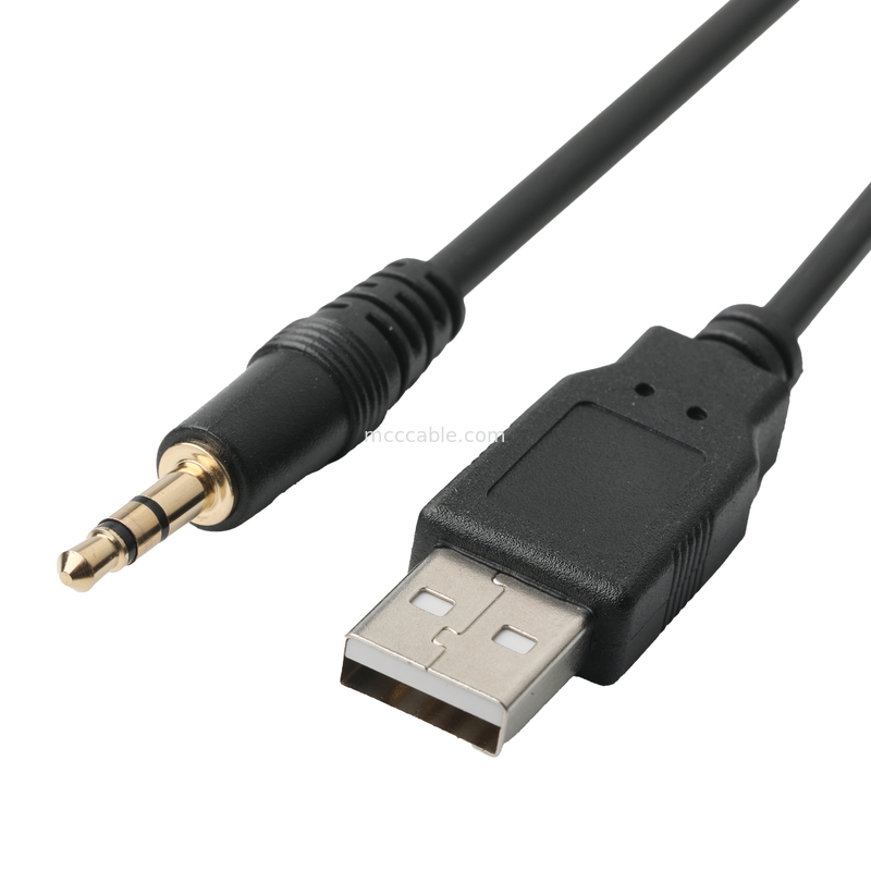 ISOBUS AUX ذكر تمديد كابل جاك 3.5 مللي متر ستيريو لكابل مقبس USB O جاك