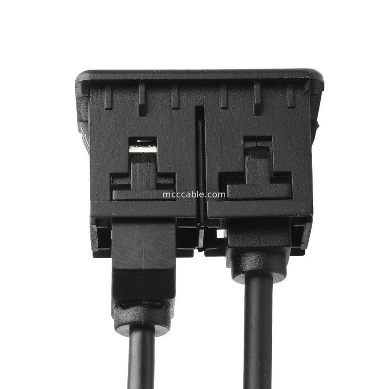 ISOBUS AUX ذكر تمديد كابل جاك 3.5 مللي متر ستيريو لكابل مقبس USB O جاك