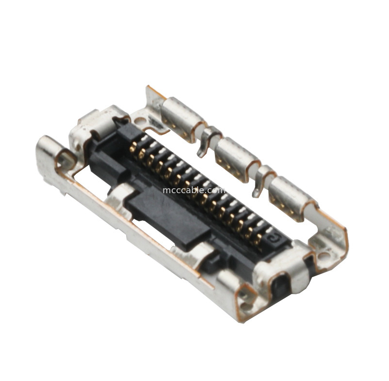 15 دبوس  LVDS EDP DF36A-15S-0.4V رابط تجميع كابل الكواكسية الدقيقة