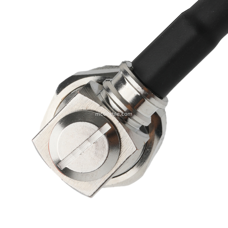 ربط RF Lmr-240 كابل RF منخفض الخسارة أسود Sma ذكر وصلة مستقيمة إلى N ذكر وصلة زاوية مستقيمة