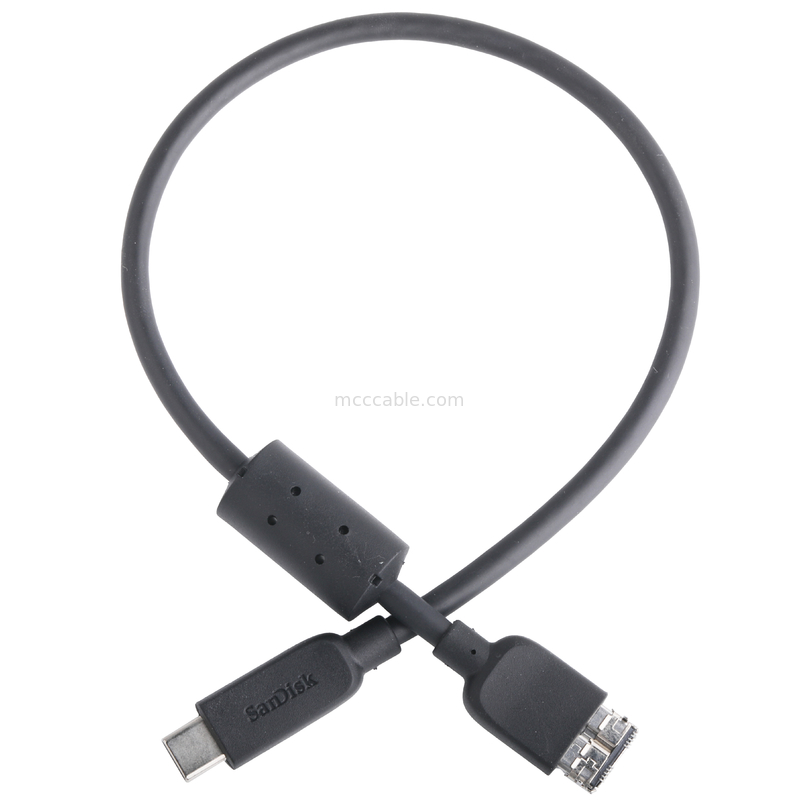 Rohs كابل القرص الصلب الخارجي USB-C إلى Micro USB 3.1 Gen 2 10 Gbps الطول تخصيص