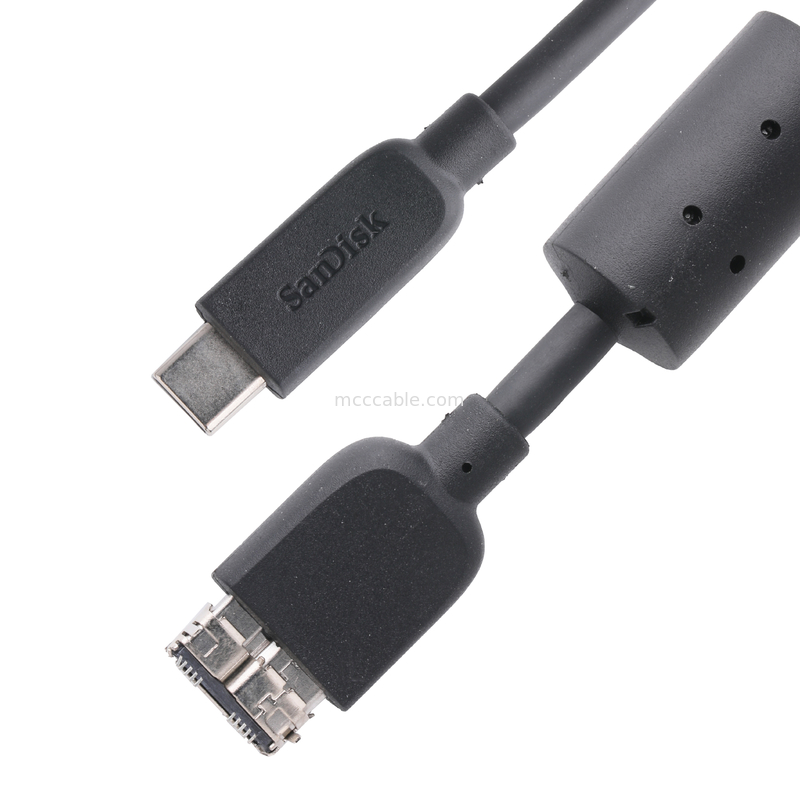 Rohs كابل القرص الصلب الخارجي USB-C إلى Micro USB 3.1 Gen 2 10 Gbps الطول تخصيص