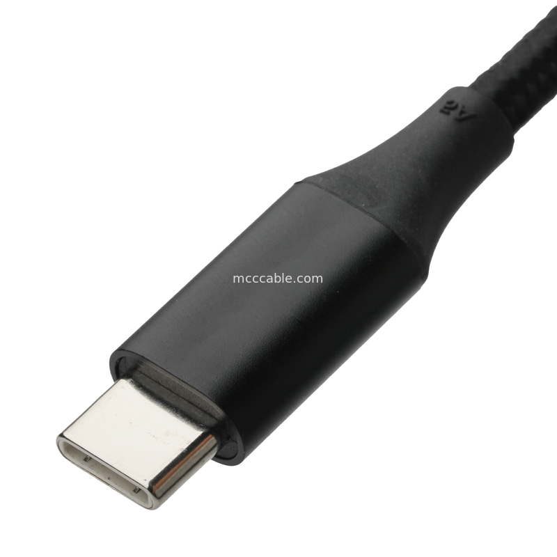 USB Type C إلى USB Type C كابل تمديد USB عالي السرعة مع الشبكة الملتوية