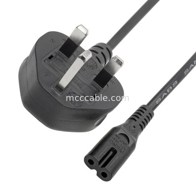 كابل الطاقة الكهربائية Rohs Bs1363 إلى C7 2.5a 6 Ft 220v في الداخل