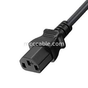 C13 إلى المملكة المتحدة سلك التيار الكهربائي Bs1363 18awg 250v الطول مناسب لمعظم أجهزة الكمبيوتر والطابعات وغيرها من الأجهزة