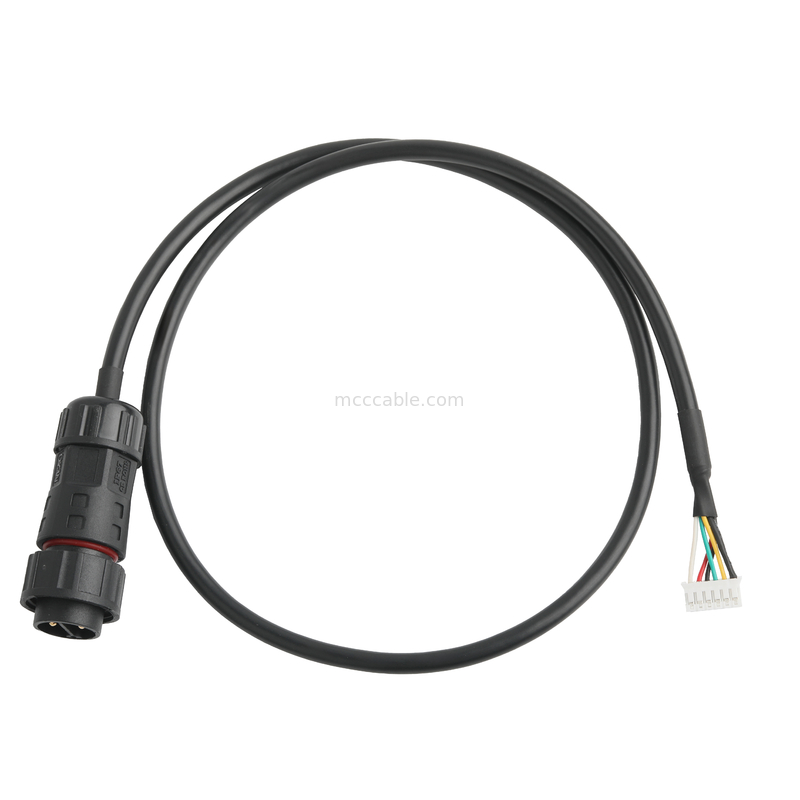 رابطة ROHS للأسلاك المقاومة للماء M20 الذكور إلى JST PHR-6 سلك UL2464 24AWGX5C OEM / ODM