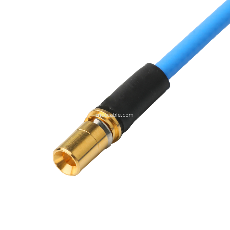 موصلات الراديو اللاسلكي منخفضة PIM كابلات المحوري التجمعات مرنة TFT-5G-402 مزدوجة محمية مع سترة FEP الزرقاء
