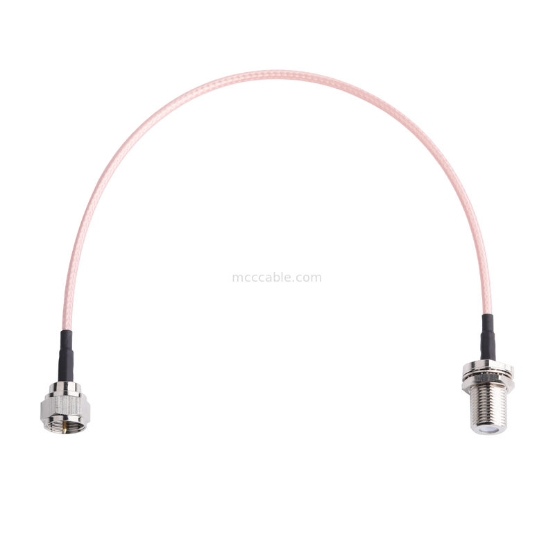 RG179 كابل محوري 75 أوم TE 5415226-1 إلى AMPHENOL CONNEX 222114-10 OEM / ODM