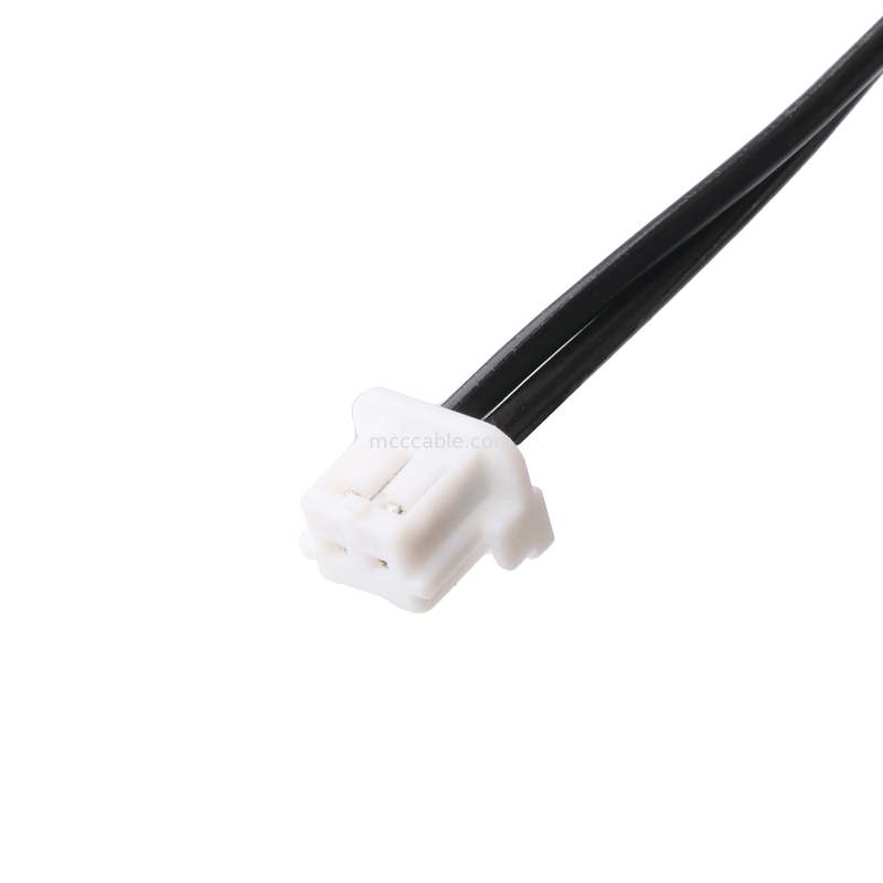 DC Plug 2.1 * 5.5mm نوع اللحام PVC الشكل الصب زاوية 90 إلى البيت الأبيض 2P MOLEX F