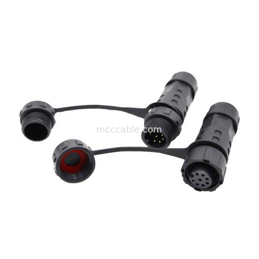 المصنع ميني M12 8Pin مقاوم للماء الدائري رابط كابل وصلة الصناعية IP67 درجة الحماية مقاوم للماء الذكور / الإناث