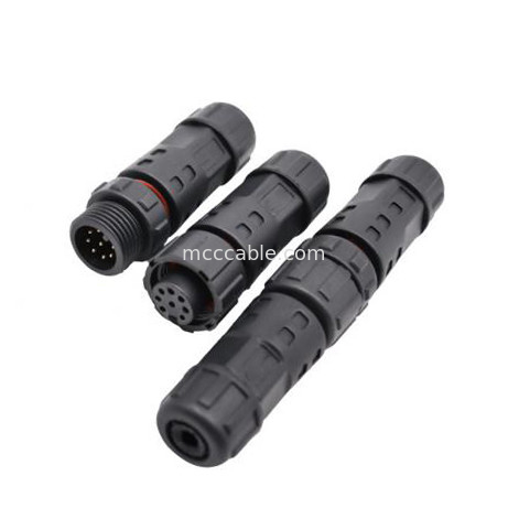 المصنع ميني M12 8Pin مقاوم للماء الدائري رابط كابل وصلة الصناعية IP67 درجة الحماية مقاوم للماء الذكور / الإناث