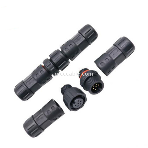 المصنع ميني M12 8Pin مقاوم للماء الدائري رابط كابل وصلة الصناعية IP67 درجة الحماية مقاوم للماء الذكور / الإناث