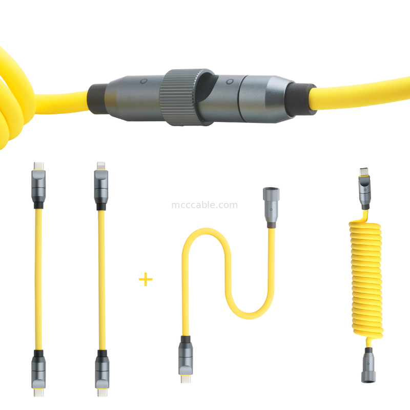 ميكرو كواكسيال USB 4.0 الرعد 4 كابل مع 240W الشحن ونقل البيانات بسرعة البرق 40Gbps