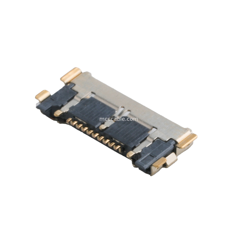 20633 سلسلة 20Gbps/ Lane 20525-210E-02 ميكرو كواكسيال رابط 0.4mm Pitch Plate نهاية المقاعد