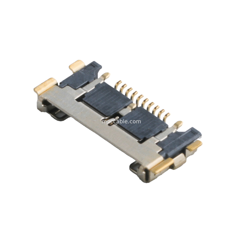 20633 سلسلة 20Gbps/ Lane 20525-210E-02 ميكرو كواكسيال رابط 0.4mm Pitch Plate نهاية المقاعد
