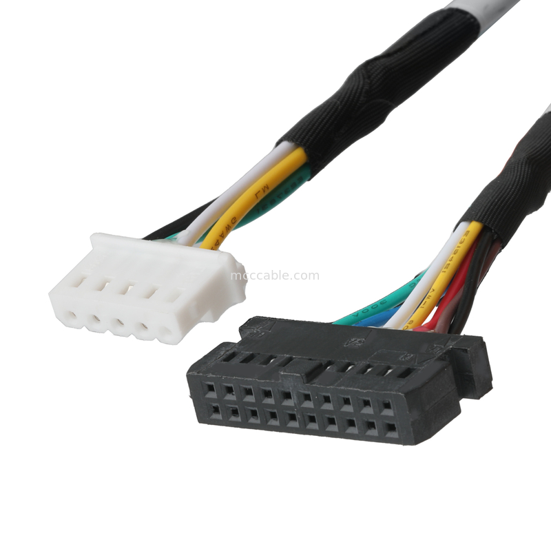 كابل LVDS LHE PHSD 30P Picth 2.0mm إلى A2545 20P Picth 2.54mm WIRE UL1007 24AWG COLOR SEE PIN-OUT OEM / ODM