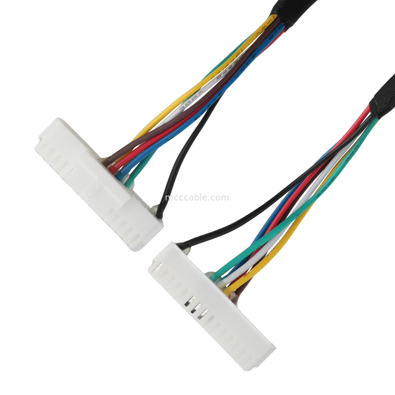 كابل LVDS LHE PHSD 30P Picth 2.0mm إلى A2545 20P Picth 2.54mm WIRE UL1007 24AWG COLOR SEE PIN-OUT OEM / ODM