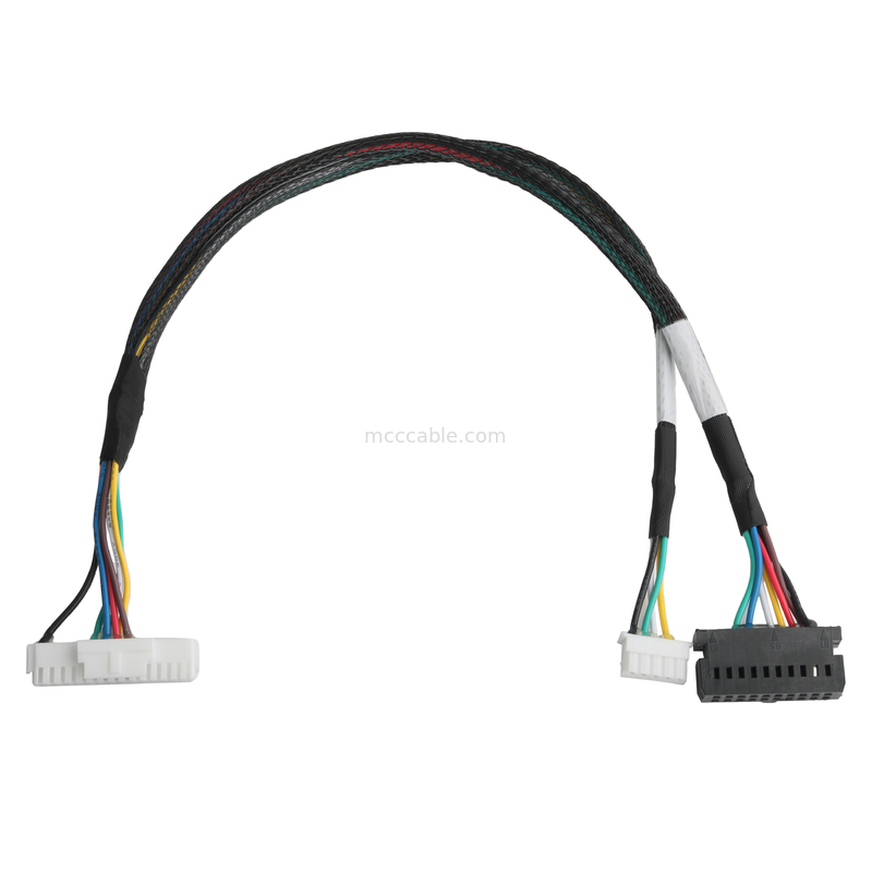 كابل LVDS LHE PHSD 30P Picth 2.0mm إلى A2545 20P Picth 2.54mm WIRE UL1007 24AWG COLOR SEE PIN-OUT OEM / ODM
