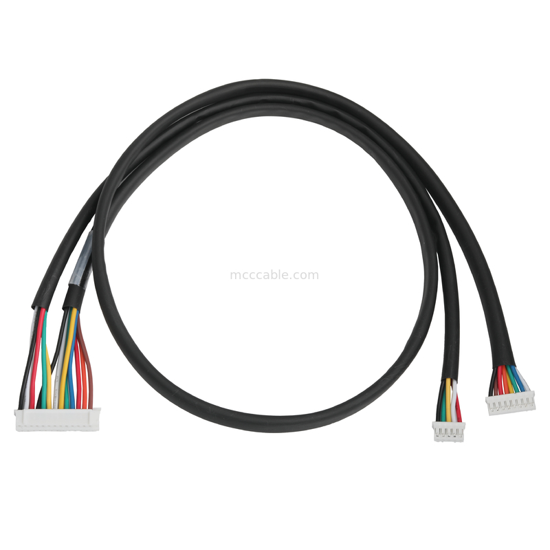 تجميع كابلات LVDS JST PHR-14P إلى JST PHR-8P و JST-PHR-5P مصطلحات التوصيل 2.0mm كابل OEM / ODM
