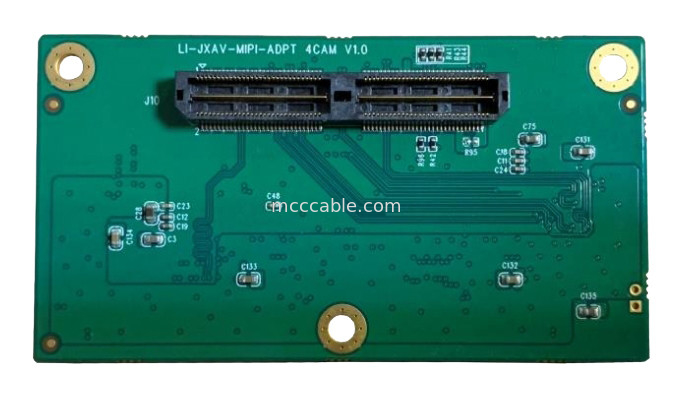 الكاميرات الصناعية لوحات الطائرات بدون طيار LI-IMX290-MIPI 20525-030E-02 مجمع رابط مكوكسي صغير 20Gbps / Lane