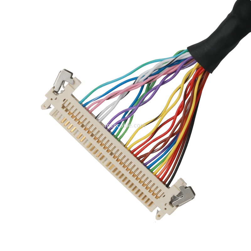 كابل اللوحة الأم LCD JAE FI-X30HL 30P إلى DF14-30P و JST ERH-7P مصابيح الكابل المشتركة OEM / ODM