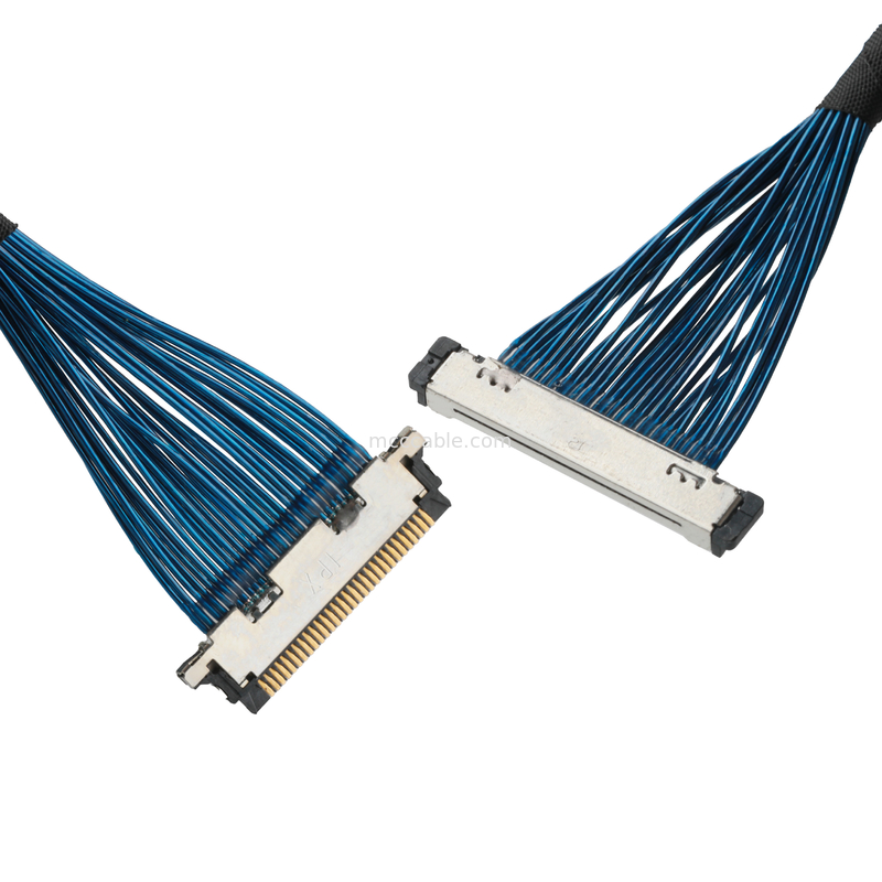 كابل ميكرو كواكسيال 20380 -R30T-06 إلى 20345-30T-32R 0.4mm Pitch كابل كواكسيال