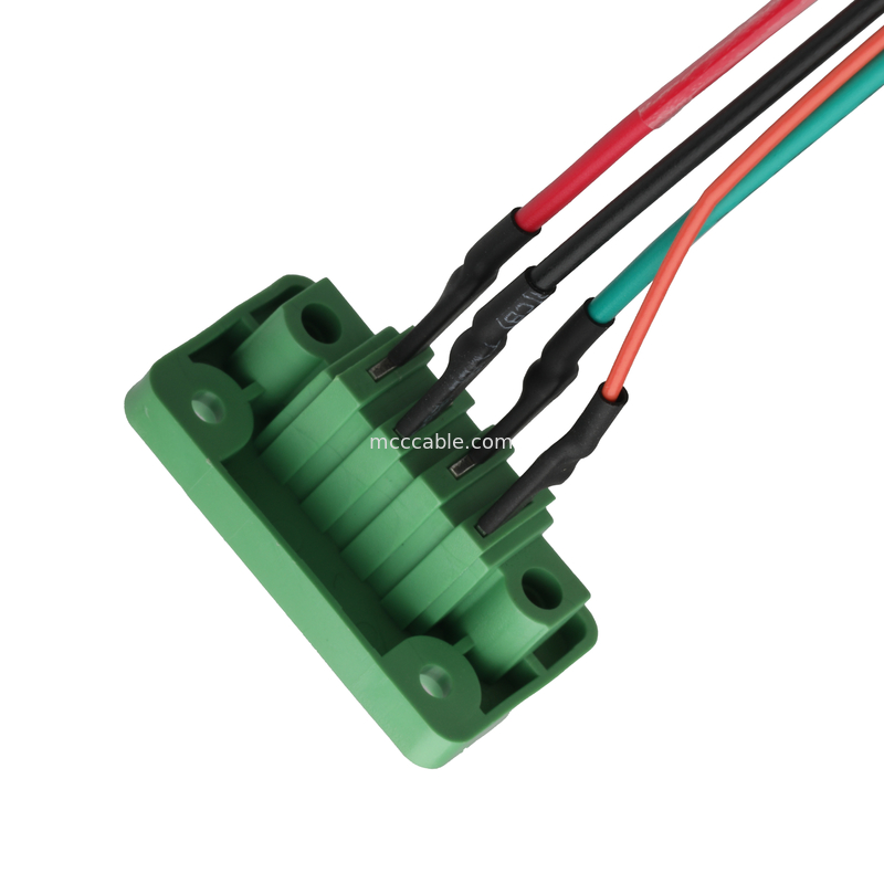 DFK-MC JL15CDGV-3.81 4Pin إلى MX1.25-12Pin و UL Lobel عبر الحائط