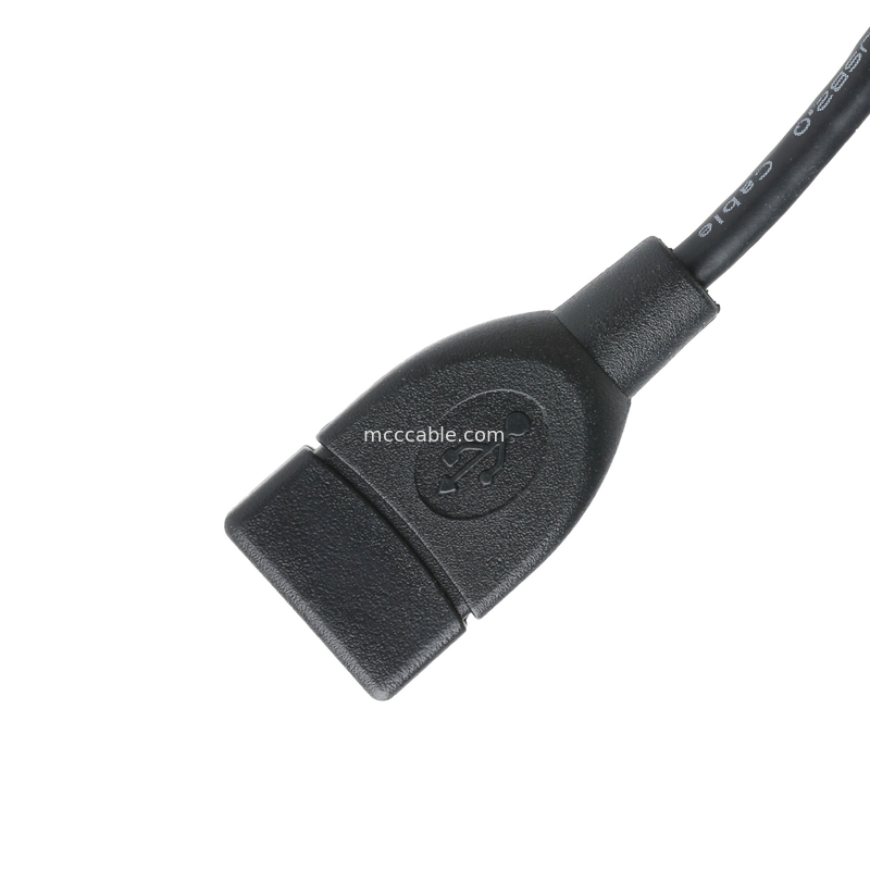 مجموعة كابلات USB لجهاز IC7 USB-A 2.0 الحاوية إلى Molex 51021-0400 RM 1.25mm 4Pin محول توسيع خارجي