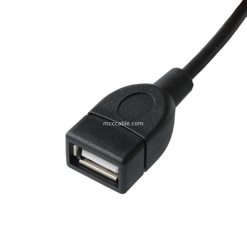 مجموعة كابلات USB لجهاز IC7 USB-A 2.0 الحاوية إلى Molex 51021-0400 RM 1.25mm 4Pin محول توسيع خارجي