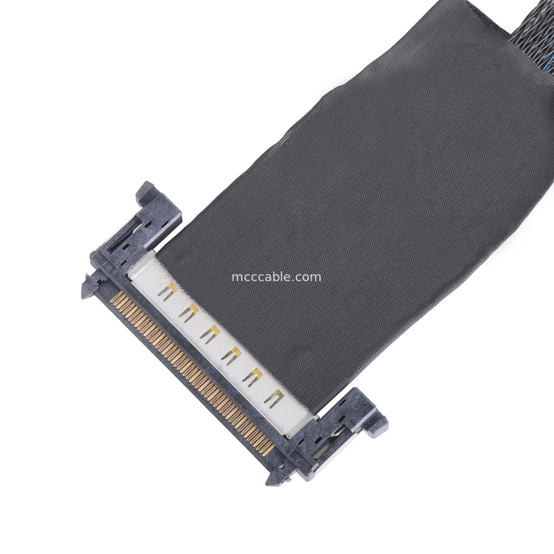 سلسلة JAE متحد المحور LVDS EDP كابل AWG40 موصل OD 0.35 مم مع بنفايات