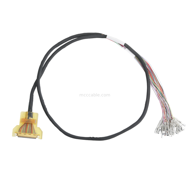 20453-230T-03 إلى محطة السلك 30P 40P 0.4mm Pitch 32AWG Lvds كابل التجميع