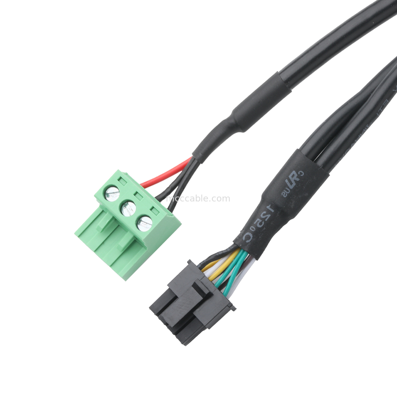 اتصالات الكابلات الصناعية المخصصة DB-15P الإناث إلى HSG 43025-0800 مساحة 3.0mm و 691352710003 مساحة 5.8mm